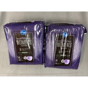 Lot of 2 Kroger Womens Maximum Absorbency Underwear XL 28 Total